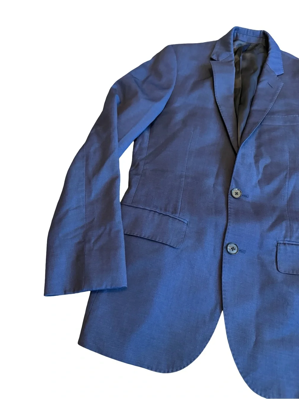 The Blk Tux Tollegno 1900 Navy Blazer Jacket Sport Coat Merino Wool Size 36R Men